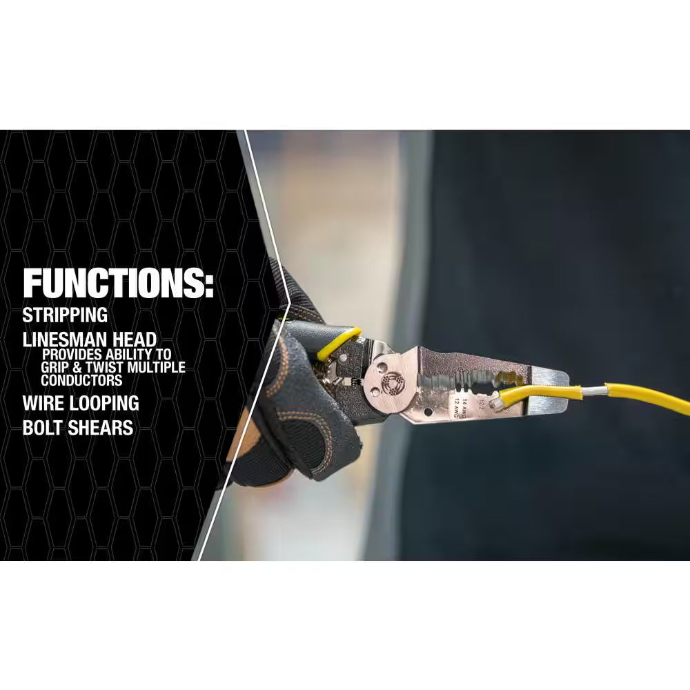 8 In. Wire Stripper 12/2 AWG and 14/2 AWG