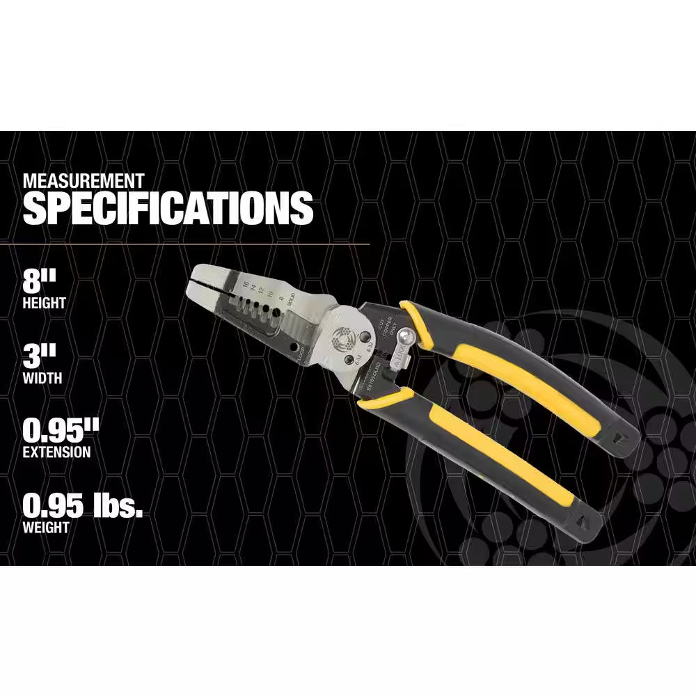 8 In. Wire Stripper 12/2 AWG and 14/2 AWG
